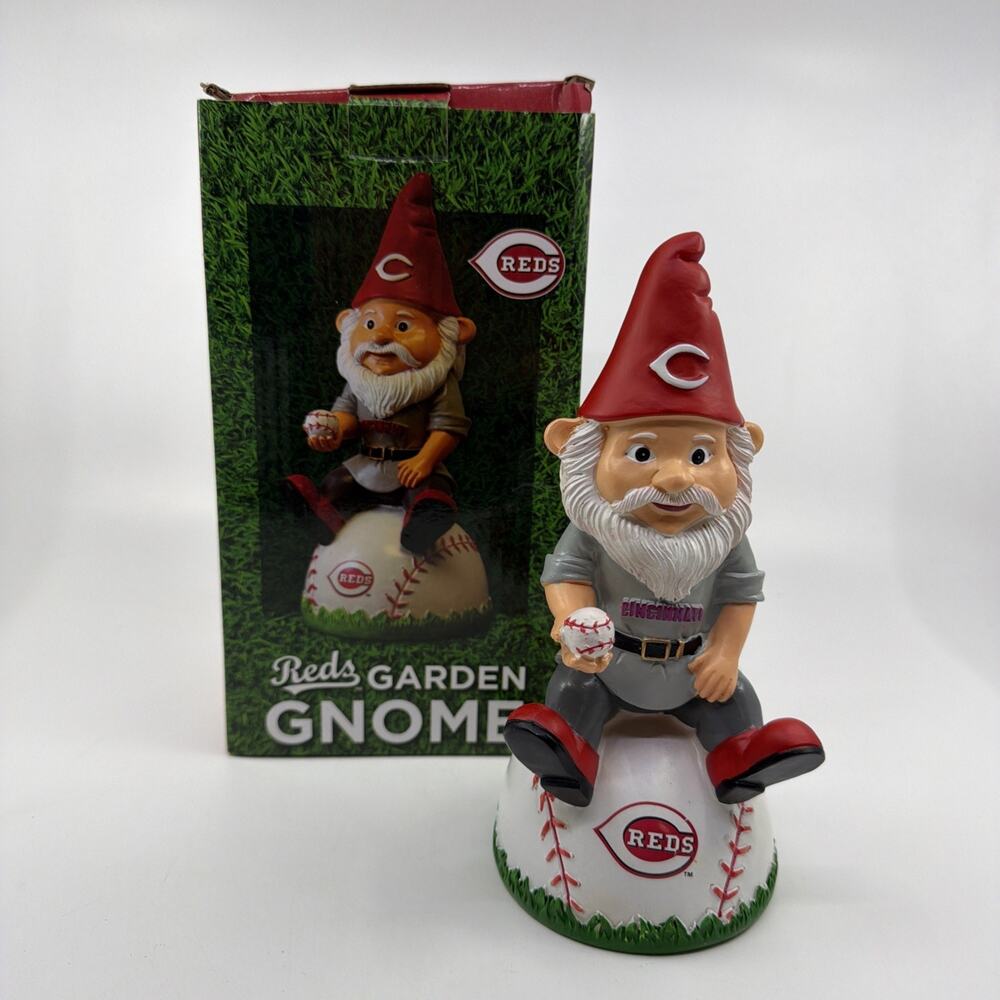 Cincinnati Reds Garden Gnome Statue SGA 2018 Kahns Promo Giveaway New in Box